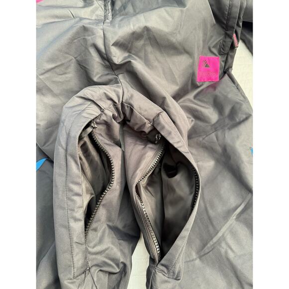 Tipsy Elves Snow Suit Mens XL Black Pink Blue Night Run One Piece Ski Retro NWT - Picture 13 of 15